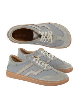 Buty barefoot damskie skórzane Olivier Eliza szare ze sklepu butyolivier w kategorii Półbuty damskie - zdjęcie 184024534