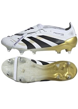 Buty piłkarskie adidas Predator Elite Ft Sg JR4529 białe ze sklepu ButyModne.pl w kategorii Buty sportowe męskie - zdjęcie 184024962