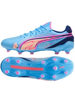 Buty piłkarskie Puma King Ultimate Vol. Up FG/AG 108069-01 niebieskie ze sklepu ButyModne.pl w kategorii Buty sportowe męskie - zdjęcie 184024974