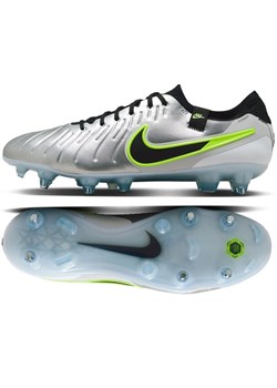 Buty piłkarskie Nike Tiempo Legend 10 Elite SG-Pro Ac DV4329-001 srebrny ze sklepu ButyModne.pl w kategorii Buty sportowe męskie - zdjęcie 184025011