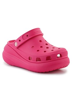 Klapki Crocs Classic Crush Clog 207521-6ZQ różowe ze sklepu ButyModne.pl w kategorii Klapki damskie - zdjęcie 184025021