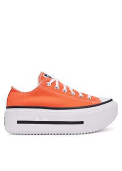 Trampki Converse Chuck Taylor All Star Lift Double Stack Platform A16284C Czerwony ze sklepu eobuwie.pl w kategorii Trampki damskie - zdjęcie 184026063