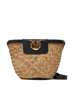 Torebka PINKO Love Summer Bucket PE 25 PLTT 103325 A1RL Beżowy ze sklepu eobuwie.pl w kategorii Listonoszki - zdjęcie 184026083