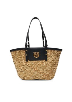 Torebka PINKO Love Summer Basket PE 25 PLTT 103324 A1RL Beżowy ze sklepu eobuwie.pl w kategorii Torby letnie - zdjęcie 184026090