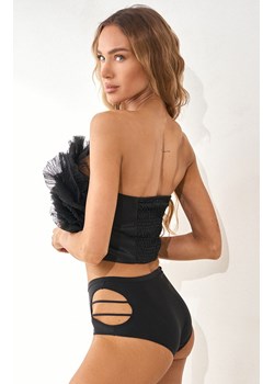 Figi z wysokim stanem i ozdobnymi wycięciami Shadow Line, Kolor czarny, Rozmiar S, PariPari Lingerie ze sklepu Intymna w kategorii Majtki damskie - zdjęcie 184026621
