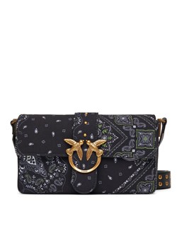 PINKO Torebka Love One Classic Slouchy Fl PE 25 PLTT 104524 A2AS Czarny ze sklepu MODIVO w kategorii Torebki damskie - zdjęcie 184026663