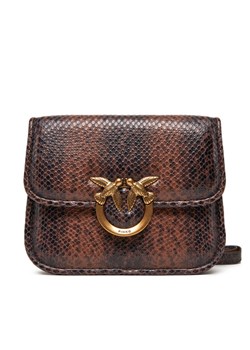 PINKO Torebka Love Box Bag Fl Mini PE 25 PLTT 104297 A2CH Brązowy ze sklepu MODIVO w kategorii Listonoszki - zdjęcie 184026682
