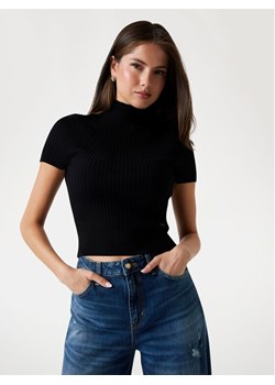 Guess Top 176439 Czarny Classic Fit ze sklepu MODIVO w kategorii Bluzki damskie - zdjęcie 184026690