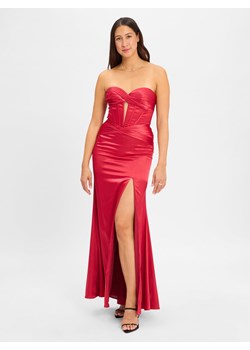 Luxuar Fashion Damska sukienka wieczorowa Kobiety bordowy jednolity - id: 775460-0001-00320 - marki Luxuar Fashion - 184027372 Luxuar Fashion Damska sukienka wieczorowa Kobiety bordowy jednolity ze sklepu vangraaf w kategorii Sukienki - zdjęcie 184027372
