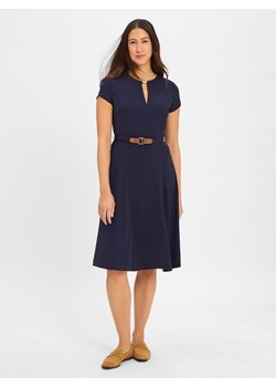 Lauren Ralph Lauren Damska sukienka biznesowa Kobiety granatowy jednolity ze sklepu vangraaf w kategorii Sukienki - zdjęcie 184027380