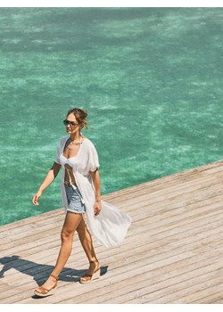 Mohito - Pareo plażowe - biały ze sklepu Mohito w kategorii Odzież plażowa - zdjęcie 184029090