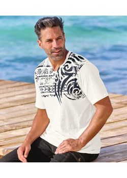 Koszulka z wiązanym dekoltem Kierunek Pacyfik ze sklepu Atlas For Men w kategorii T-shirty męskie - zdjęcie 184029604