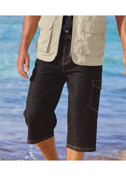 Luźne spodnie bojówki 3/4 z denimu ze sklepu Atlas For Men w kategorii Spodnie męskie - zdjęcie 184029621