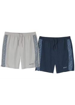 Zestaw 2 par sportowych szortów z mikrofibry ze sklepu Atlas For Men w kategorii Spodenki męskie - zdjęcie 184029624