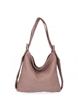 Torebka Uniwersalna Plecak Hernan Pudrowy Róż HB0161 ze sklepu PaniTorbalska w kategorii Torby Shopper bag - zdjęcie 184029894
