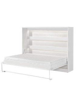Tapczan biały z półką 140x200 D7-D38 ze sklepu Edinos.pl w kategorii Łóżka i materace - zdjęcie 184029992