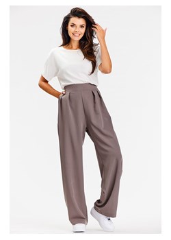 Awama Spodnie w kolorze jasnoróżowym ze sklepu Limango Polska w kategorii Spodnie damskie - zdjęcie 184031684