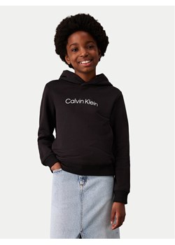 Calvin Klein Jeans Bluza IU0IU00679 M Czarny Relaxed Fit ze sklepu MODIVO w kategorii Bluzy dziewczęce - zdjęcie 184032750