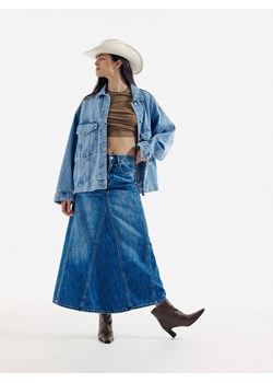 Reserved - Kurtka jeansowa oversize - niebieski ze sklepu Reserved w kategorii Kurtki damskie - zdjęcie 184034881