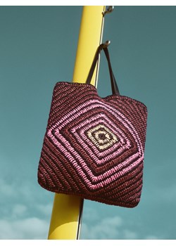 Reserved - Pleciona torebka shopper - wielobarwny ze sklepu Reserved w kategorii Torby letnie - zdjęcie 184034890
