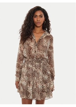 Guess Koszula W4YH65 WDW82 Brązowy Regular Fit ze sklepu MODIVO w kategorii Koszule damskie - zdjęcie 184035832