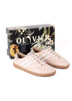 Sneakersy barefoot damskie Kaia Olivier – anatomiczne buty skórzane pudrowy róż ze sklepu butyolivier w kategorii Buty sportowe damskie - zdjęcie 184036501