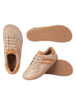 Sneakersy barefoot damskie Kaia Olivier – anatomiczne buty skórzane cappuccino ze sklepu butyolivier w kategorii Buty sportowe damskie - zdjęcie 184036512
