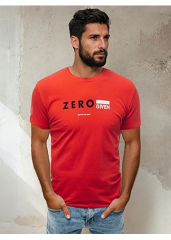 T-shirt męski z nadrukiem czerwony Dstreet RX4742 ze sklepu DSTREET.PL w kategorii T-shirty męskie - zdjęcie 184037151