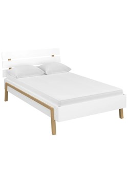 Białe skandynawskie łóżko młodzieżowe z materacem 120x200 cm - Kersa 13X ze sklepu Edinos.pl w kategorii Łóżka i materace - zdjęcie 184037420