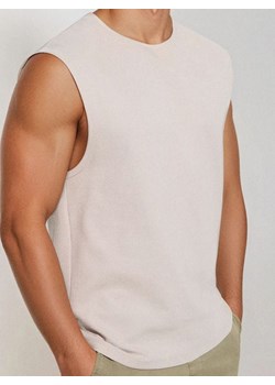 Sinsay - Tank top - beżowy ze sklepu Sinsay w kategorii T-shirty męskie - zdjęcie 184040543