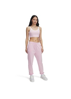 Damskie spodnie dresowe Under Armour UA Rival Terry Jogger - różowe ze sklepu Sportstylestory.com w kategorii Spodnie damskie - zdjęcie 184040663