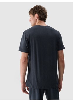 Męska koszulka treningowa 4F 4FWSS25TFTSM1344 - granatowa ze sklepu Sportstylestory.com w kategorii T-shirty męskie - zdjęcie 184040833