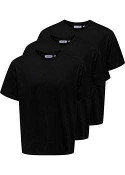 ONLY &amp; SONS Koszulki (3 szt.) w kolorze czarnym ze sklepu Limango Polska w kategorii T-shirty męskie - zdjęcie 184041763