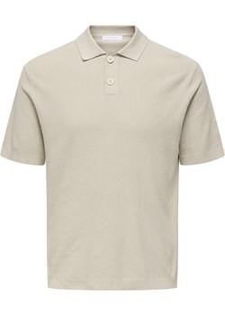 ONLY &amp; SONS Koszulka polo &quot;Tony&quot; w kolorze beżowym ze sklepu Limango Polska w kategorii T-shirty męskie - zdjęcie 184041884