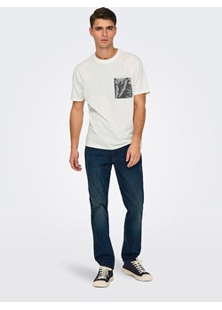 ONLY &amp; SONS Koszulka &quot;Perry&quot; w kolorze białym ze sklepu Limango Polska w kategorii T-shirty męskie - zdjęcie 184043120