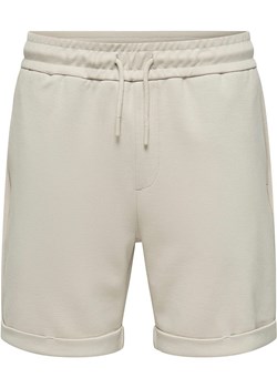 ONLY &amp; SONS Szorty dresowe &quot;Kodyl&quot; w kolorze beżowym ze sklepu Limango Polska w kategorii Spodenki męskie - zdjęcie 184043730