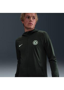 Męska piłkarska bluza dresowa z dzianiny z kapturem Nike Dri-FIT Chelsea F.C. Strike - Zieleń ze sklepu Nike poland w kategorii Bluzy męskie - zdjęcie 184044160
