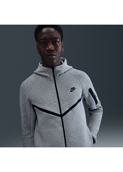 Męska bluza z kapturem i zamkiem na całej długości Windrunner Nike Tech - Szary ze sklepu Nike poland w kategorii Bluzy męskie - zdjęcie 184044162