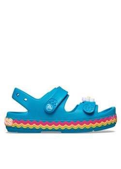 Sandały Crocs Kids’ Crocband Cruiser Ricrac Sandal 211028 Niebieski ze sklepu eobuwie.pl w kategorii Sandały dziecięce - zdjęcie 184044624