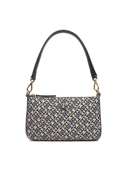 Torebka Tommy Hilfiger Th Jacquard Shoulder Pouch AW0AW17828 Granatowy ze sklepu eobuwie.pl w kategorii Listonoszki - zdjęcie 184044680