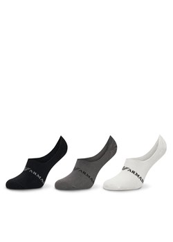 Zestaw 3 par stopek męskich Emporio Armani Underwear 306227 4F254 02910 Kolorowy ze sklepu eobuwie.pl w kategorii Skarpetki męskie - zdjęcie 184044704