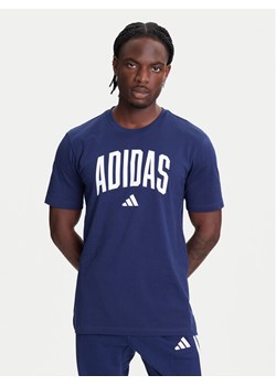adidas T-Shirt Collegiate Lineage Graphic JM6417 Niebieski Regular Fit ze sklepu MODIVO w kategorii T-shirty męskie - zdjęcie 184045512