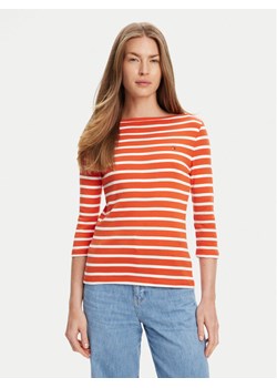 Tommy Hilfiger Bluzka New Cody WW0WW40589 Pomarańczowy Slim Fit ze sklepu MODIVO w kategorii Bluzki damskie - zdjęcie 184045562