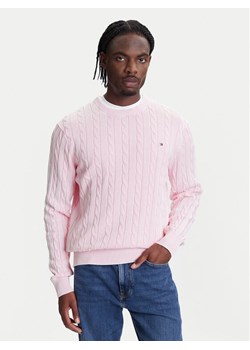 Tommy Hilfiger Sweter Classic MW0MW39524 Różowy Regular Fit ze sklepu MODIVO w kategorii Swetry męskie - zdjęcie 184045602