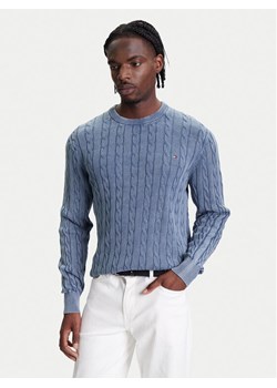 Tommy Hilfiger Sweter Classic MW0MW39524 Błękitny Regular Fit ze sklepu MODIVO w kategorii Swetry męskie - zdjęcie 184045621