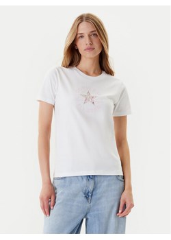 Converse T-Shirt Floral Chuck Taylor 10027751-A01 Biały Regular Fit ze sklepu MODIVO w kategorii Bluzki damskie - zdjęcie 184045702