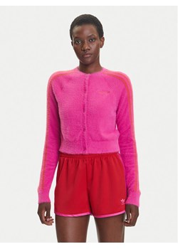 adidas Kardigan Fluffy JW3645 Różowy Regular Fit ze sklepu MODIVO w kategorii Swetry damskie - zdjęcie 184045721