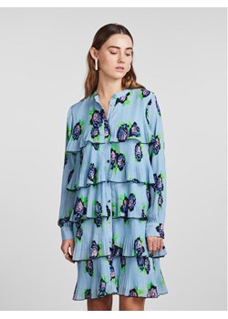 YAS Sukienka codzienna 26029332 Niebieski Regular Fit ze sklepu MODIVO w kategorii Sukienki - zdjęcie 184045772