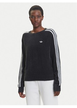 adidas Bluza adicolor Holiday JX7813 Czarny Loose Fit ze sklepu MODIVO w kategorii Bluzy damskie - zdjęcie 184045780