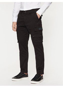 Aeronautica Militare Spodnie materiałowe 242PA1632CT3399 Czarny Tapered Fit ze sklepu MODIVO w kategorii Spodnie męskie - zdjęcie 184045794